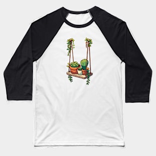 Hanging Plants Swing Baseball T-Shirt